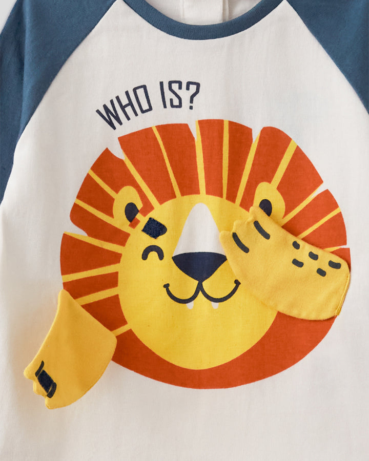 Camiseta niño Leon Blanco - Street Monkey