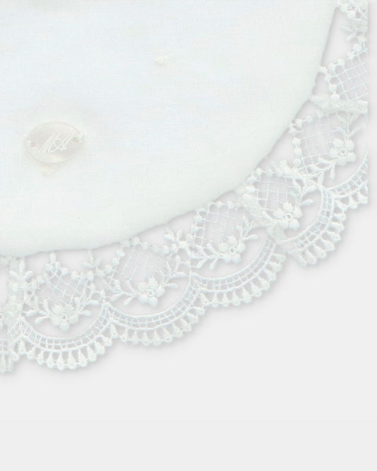 Babero Ceremonia Unisex VICTORIA Blanco Roto - Martín Aranda