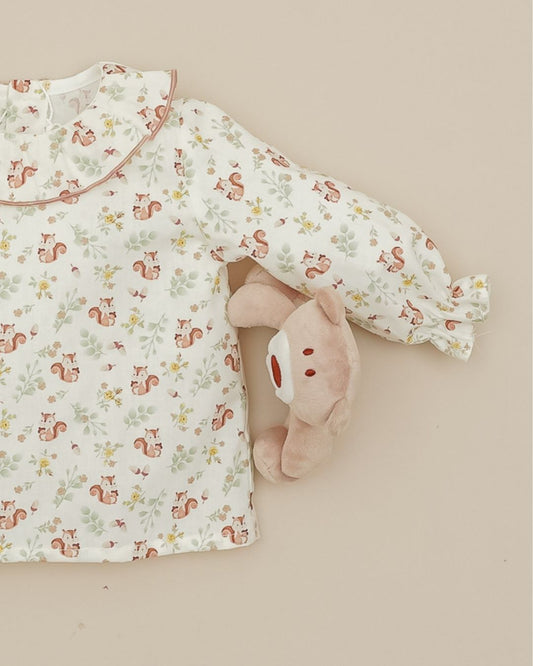 Blusa Ardilla Verde Mint🐿Soft & Wild - Pangasa Baby
