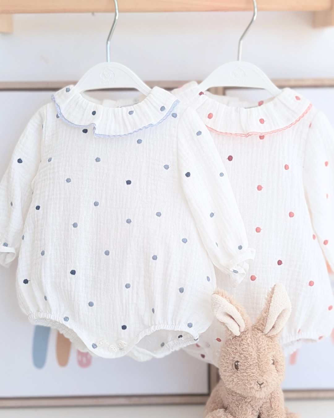 Body Bebé Celeste Empolvado Familia Mila Art.4809 - Micolino