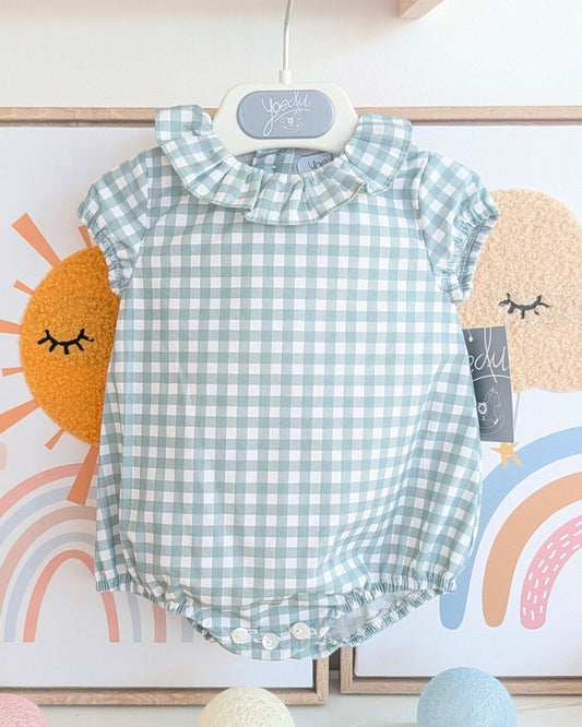 Body Bebe Cuadro Vichy Verde Familia Gres 3979VER-26 - Yoedu