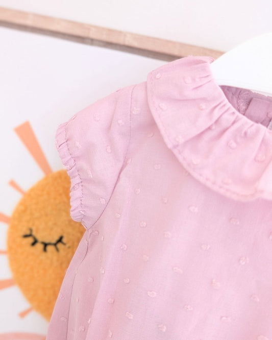 Body Bebé PLUMETI Rosa Empolvado ART.4627 - Micolino