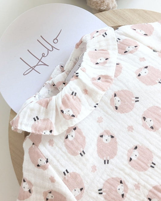 Body Bebé Rosa Familia Constanza - Micolino