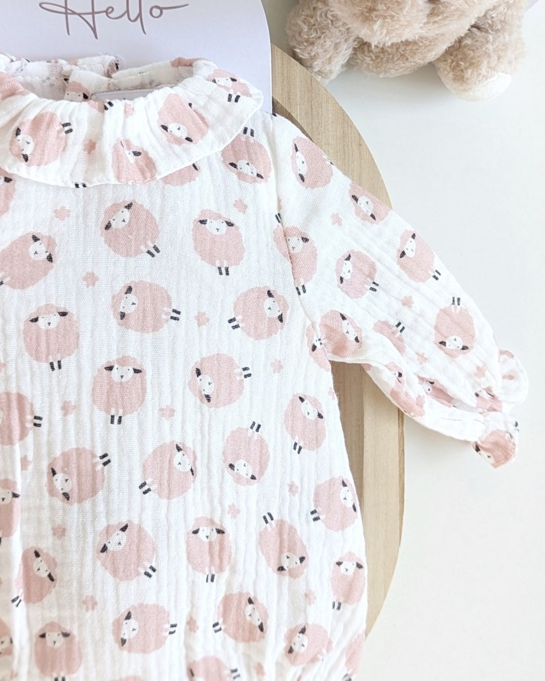 Body Bebé Rosa Familia Constanza - Micolino