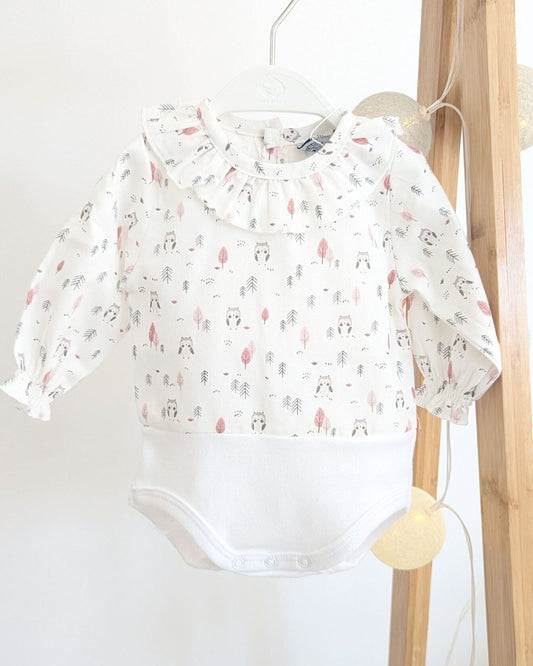 Body Bebe Cuello Volante Tundra Maquillaje - Babidu