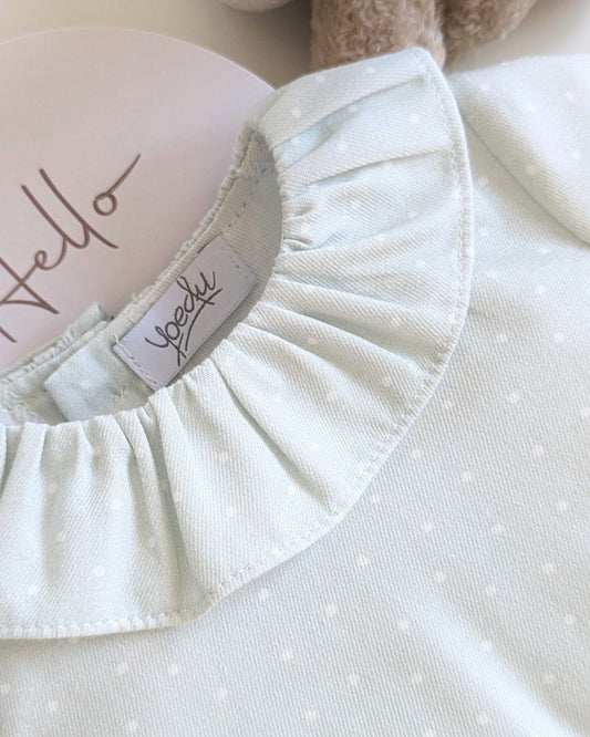 Body Bebé Verde Seda Familia Batista - Yoedu