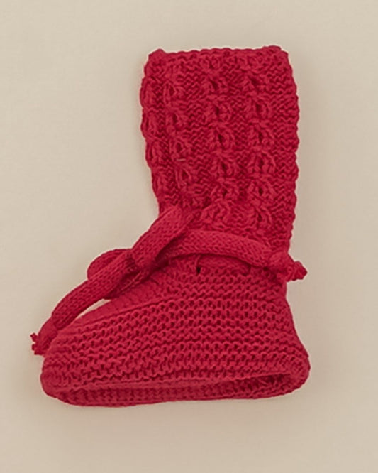 Botitas Altas Ochos Granate Cereza - Pangasa Baby