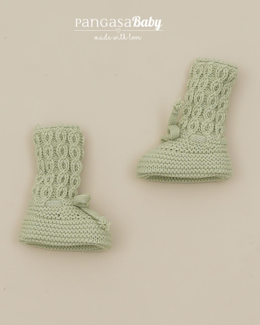 Botitas Altas Ochos Verde Hoja - Pangasa Baby