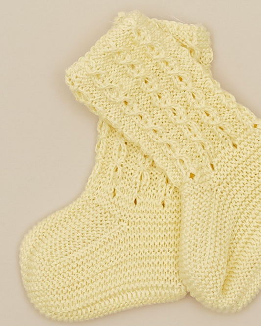 Botitas Calcetín Ochos Verano Amarillo - Pangasa Baby