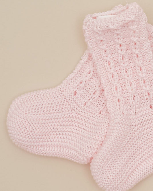 Botitas Calcetín Ochos Verano Rosa Bebé - Pangasa Baby