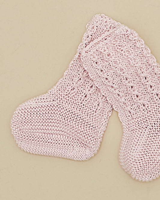Botitas Calcetín Ochos Verano Rosa Empolvado - Pangasa Baby