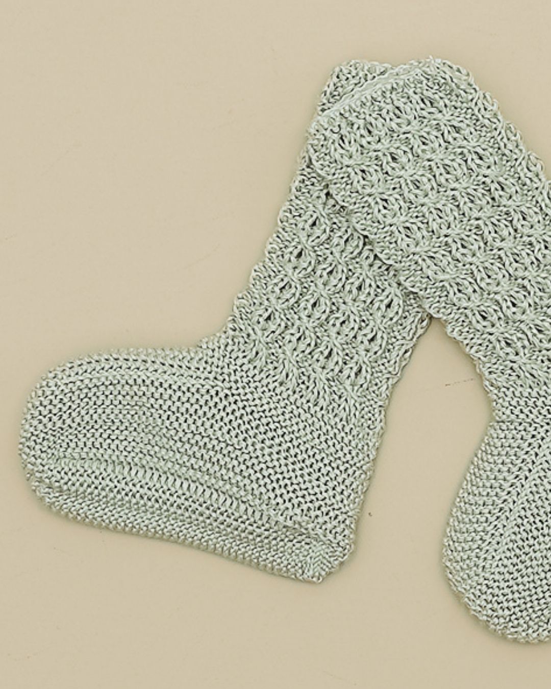 Botitas Calcetín Ochos Verano Verde Hoja - Pangasa Baby