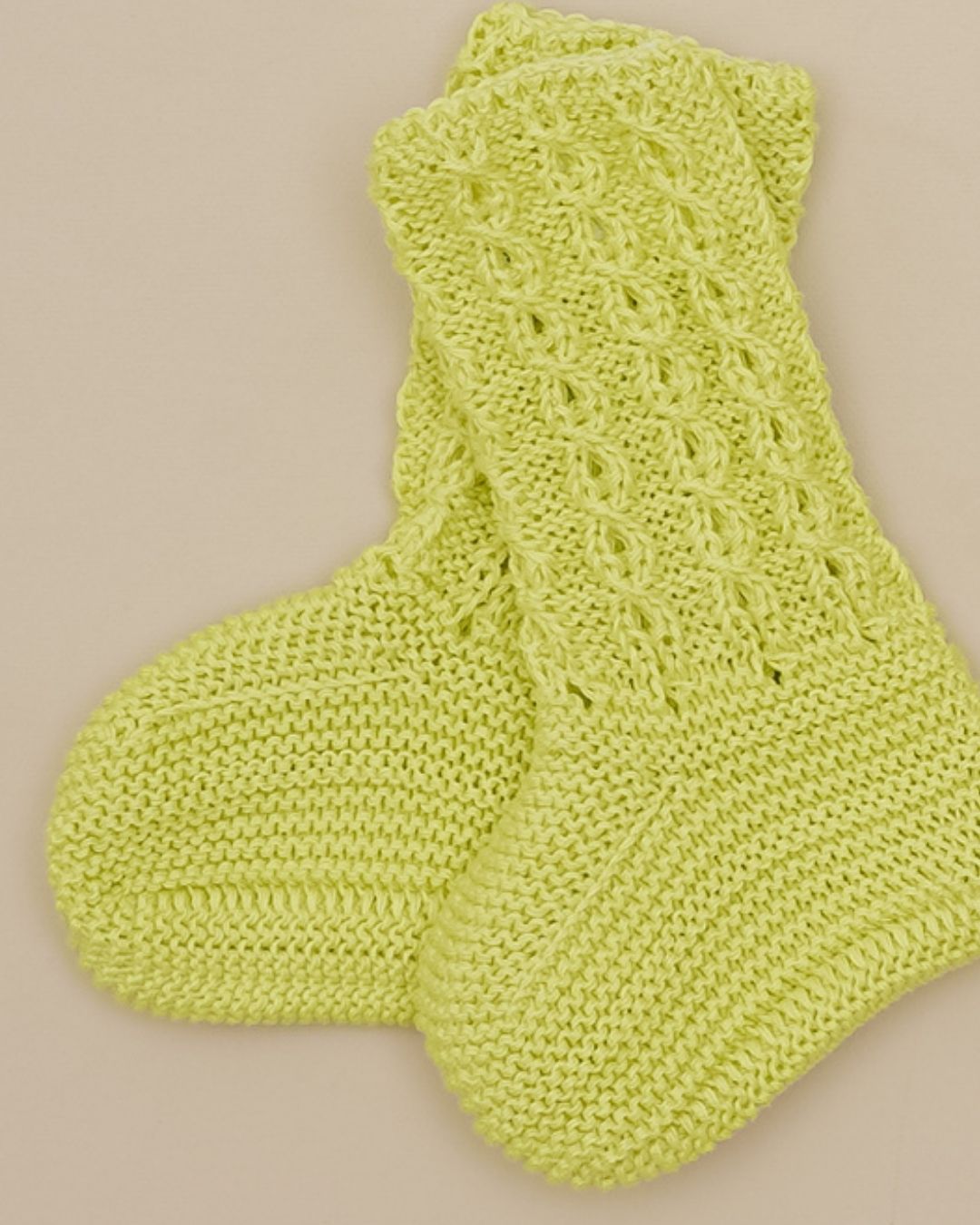 Botitas Calcetín Ochos Verano Verde Pistacho - Pangasa Baby