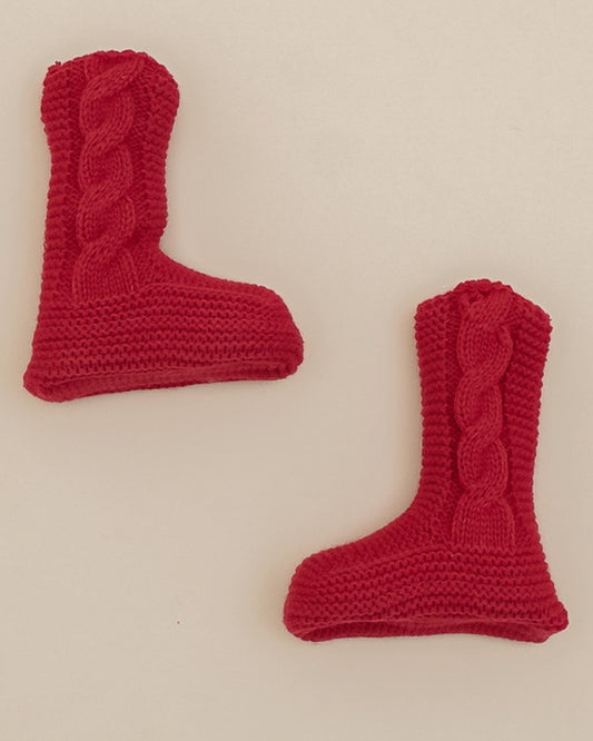 Botitas Flores Granate Cereza 💖 Rouge Couture - Pangasa Baby