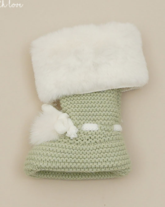 Botitas Forro Polar Verde Hoja - Pangasa Baby