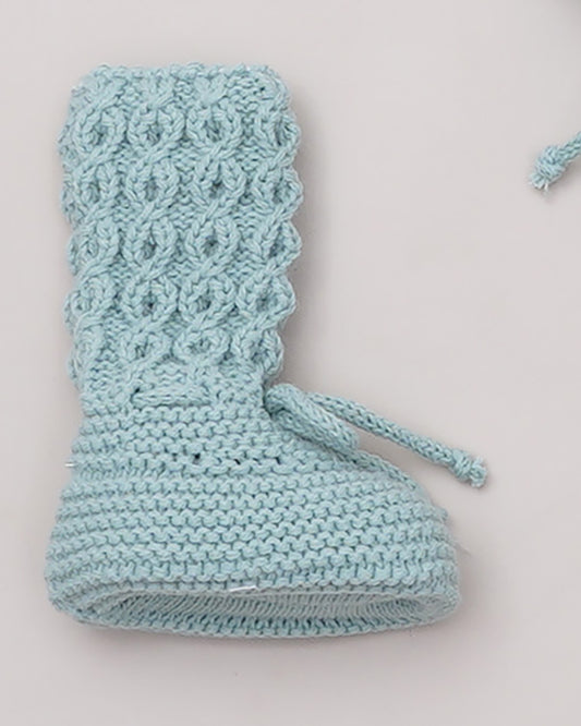 Botitas Altas Ochos Verde Mint - Pangasa Baby