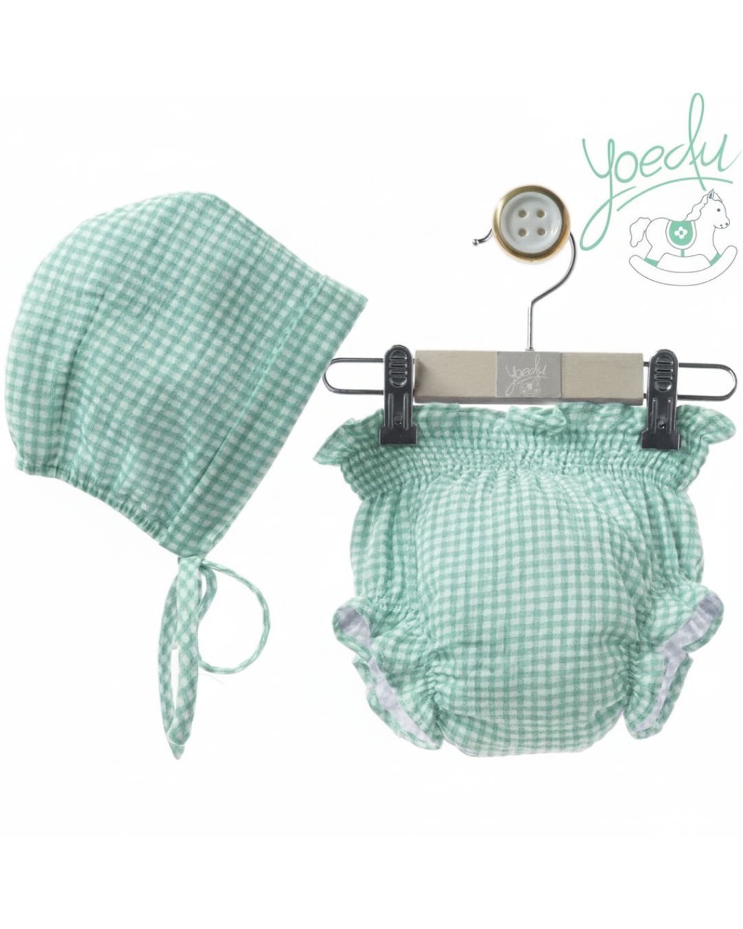 Braguita y capota VICHY Verde 3995VER-26 - Yoedu