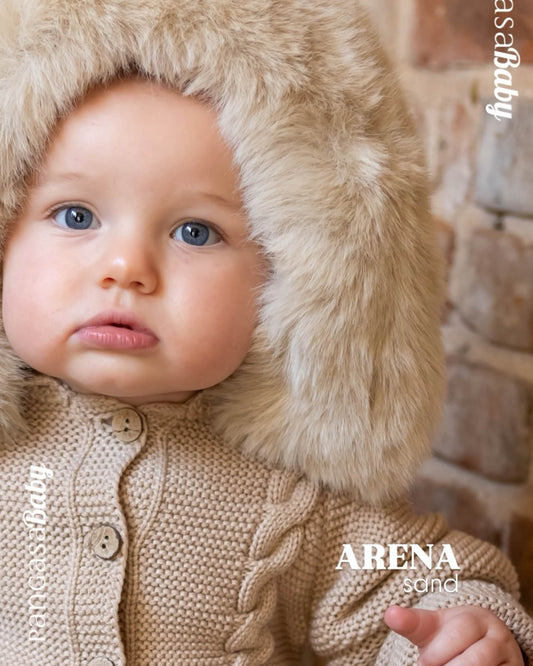 Buzo Ochos Pelo Natural Sintetico Arena - Pangasa Baby