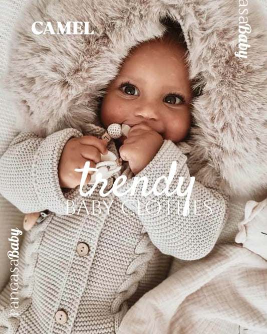 Buzo Ochos Pelo Natural Sintetico Camel - Pangasa Baby