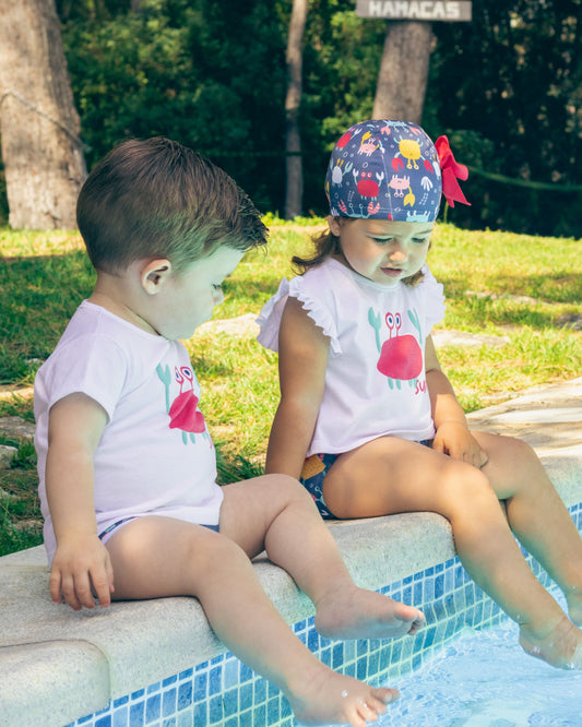 Conjunto Baño niña Cangrejo - Calamaro