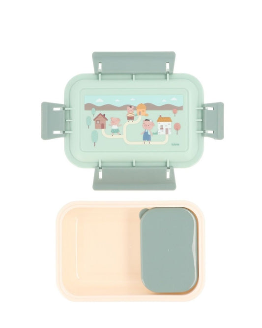 Caja Almuerzo Bento The Three Little Pigs 🐷 Los tres Cerditos - Tutete