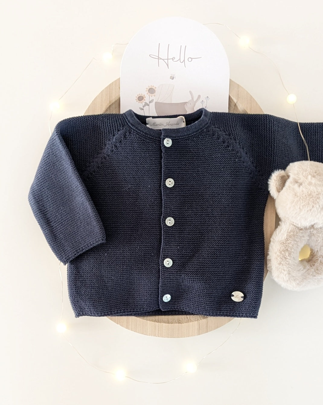 Cardigan Largo York Azul Marino - Martin Aranda