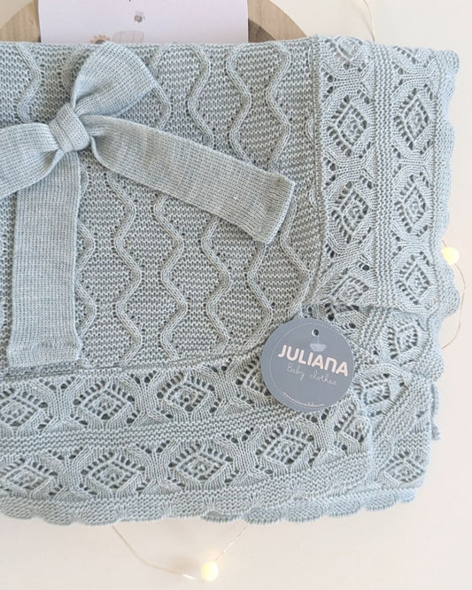 Chal Aranes Rombos Verde Menta 25517 - Juliana