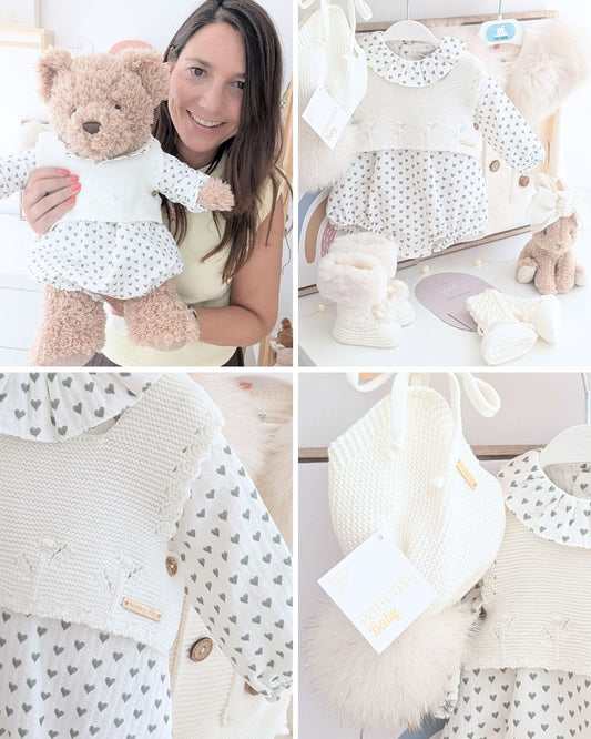 Chaleco Punto Marfil - Basic Collection Pangasa Baby
