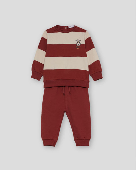 Chandal Rayas Burdeos - Street Monkey 354034