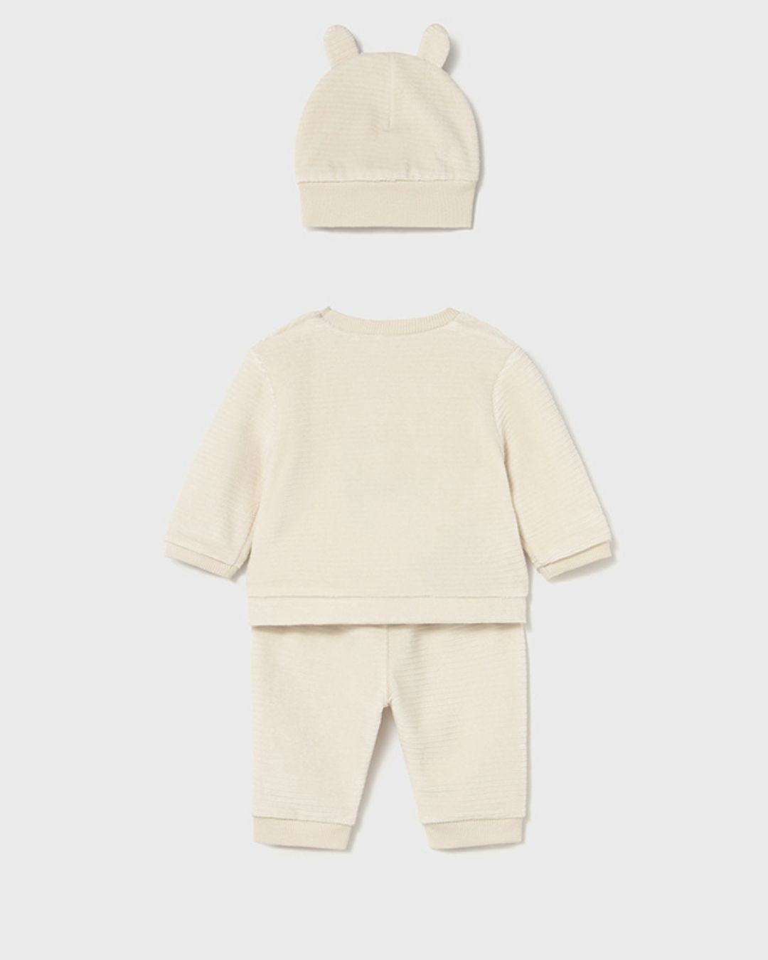 Chandal con Gorrito Bebe Pana Beige 26240 - Mayoral