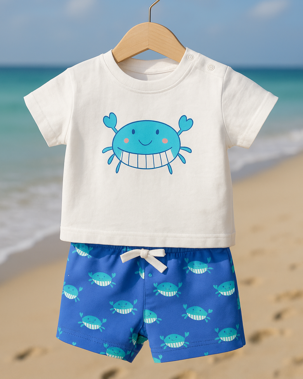 Conjunto Baño Bebé Cangrejo - Babidu