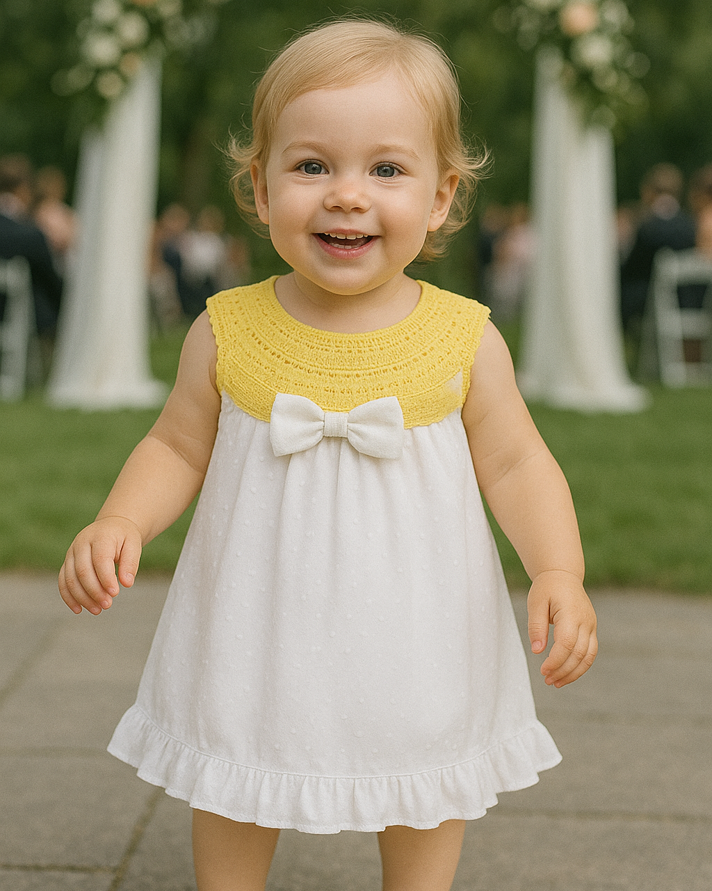 Vestido Plumeti Amarillo Colección Llevantol Juliana – Tienda