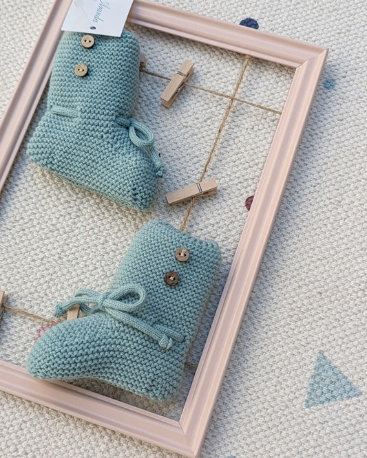 Patucos Bebé Altos Cyane Verde - Martín Aranda