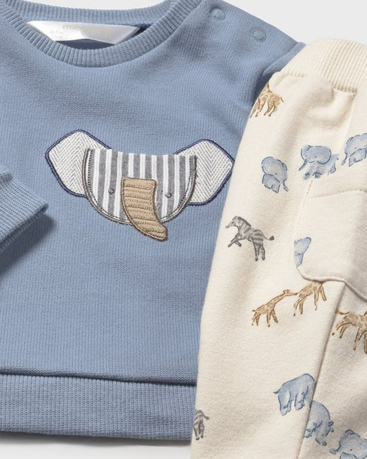 Conjunto 4 Piezas Bebe Niño Animales Azul 26210 - Mayoral