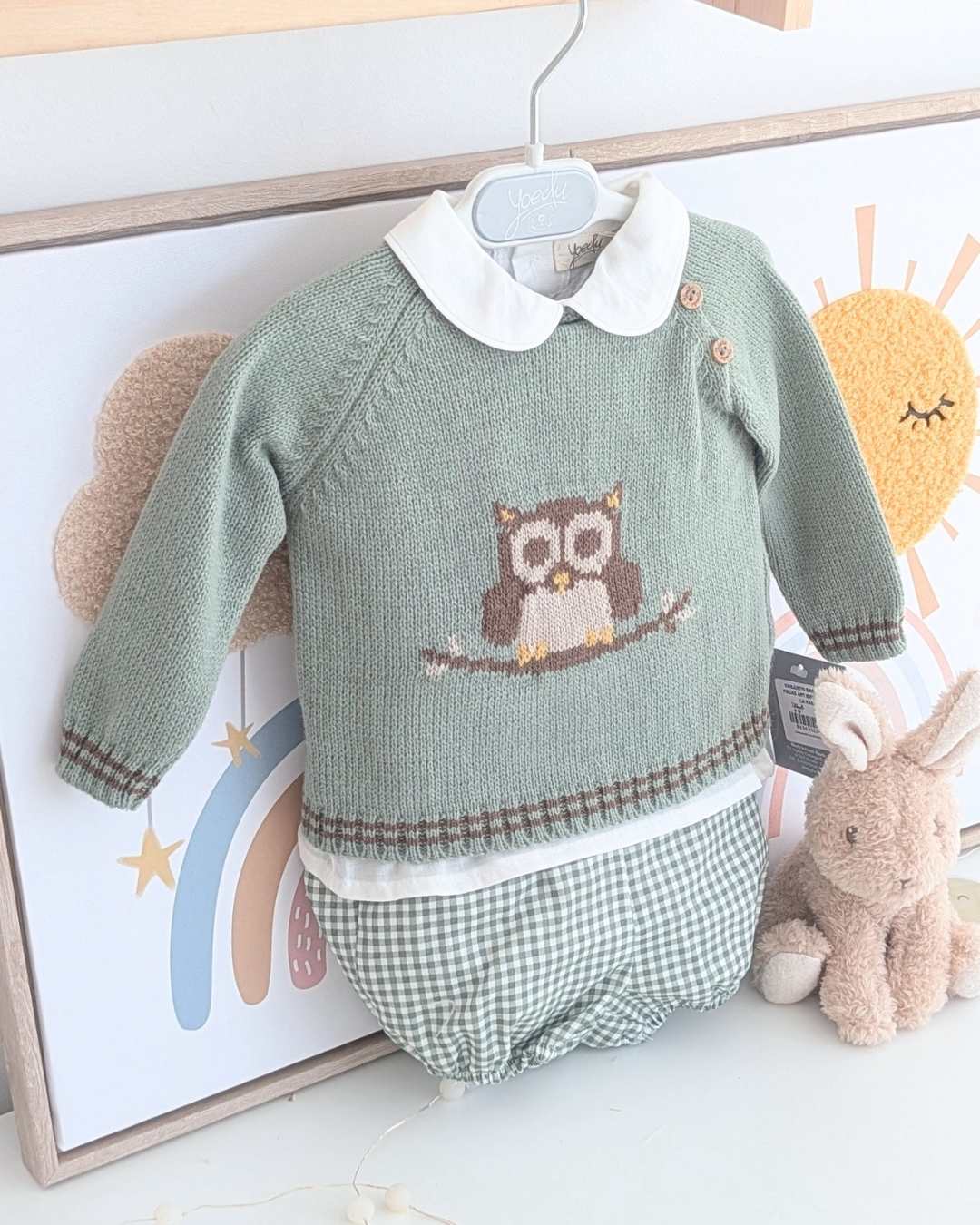 Conjunto Baby 3 Piezas Familia Buho en la Rama Art.0200 - Yoedu