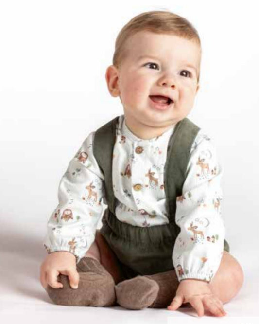 Conjunto Bebe Niño Pololo Simún Verde - Calamaro