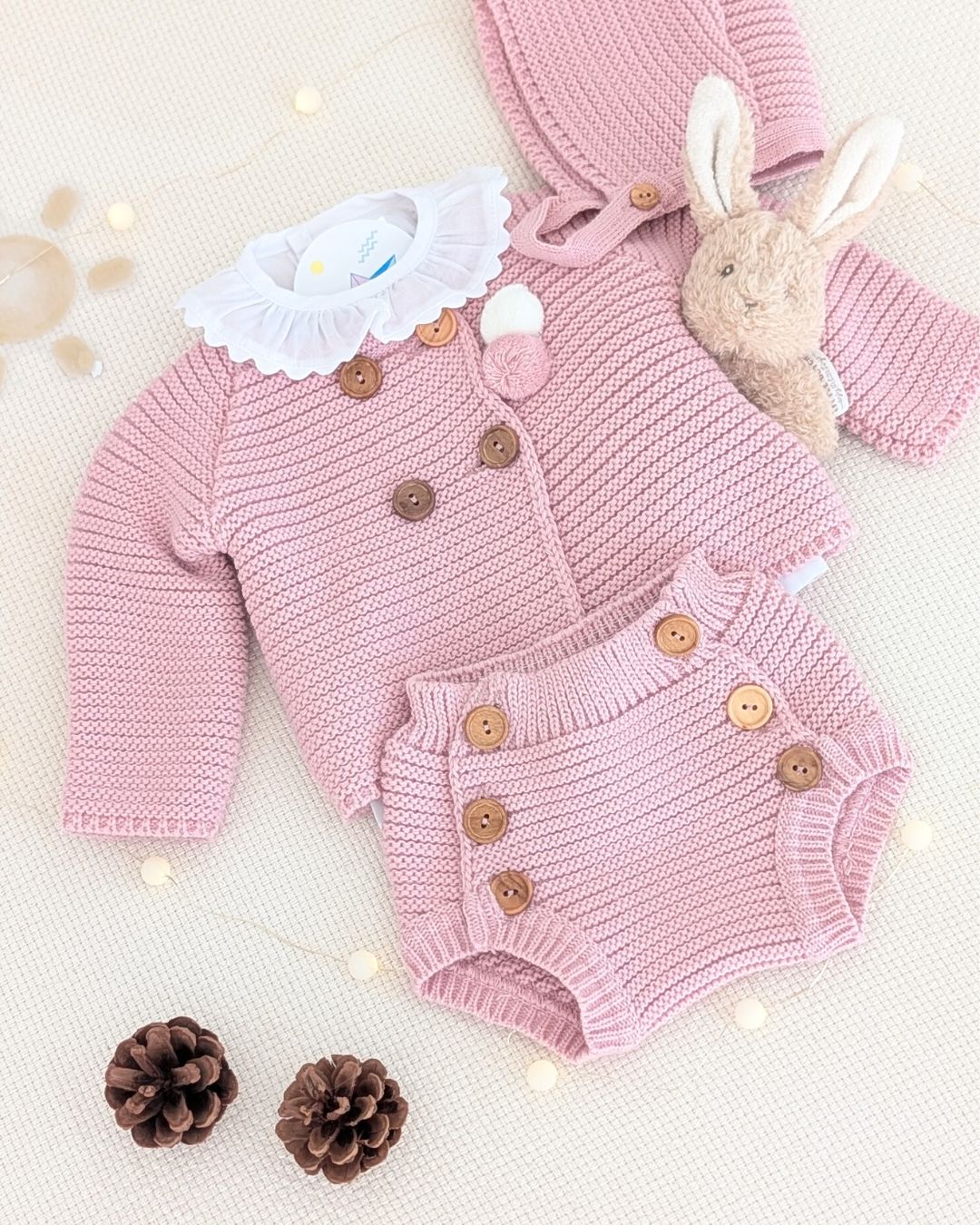 Conjunto Bebé Punto 4P Salinas Maquillaje 27112