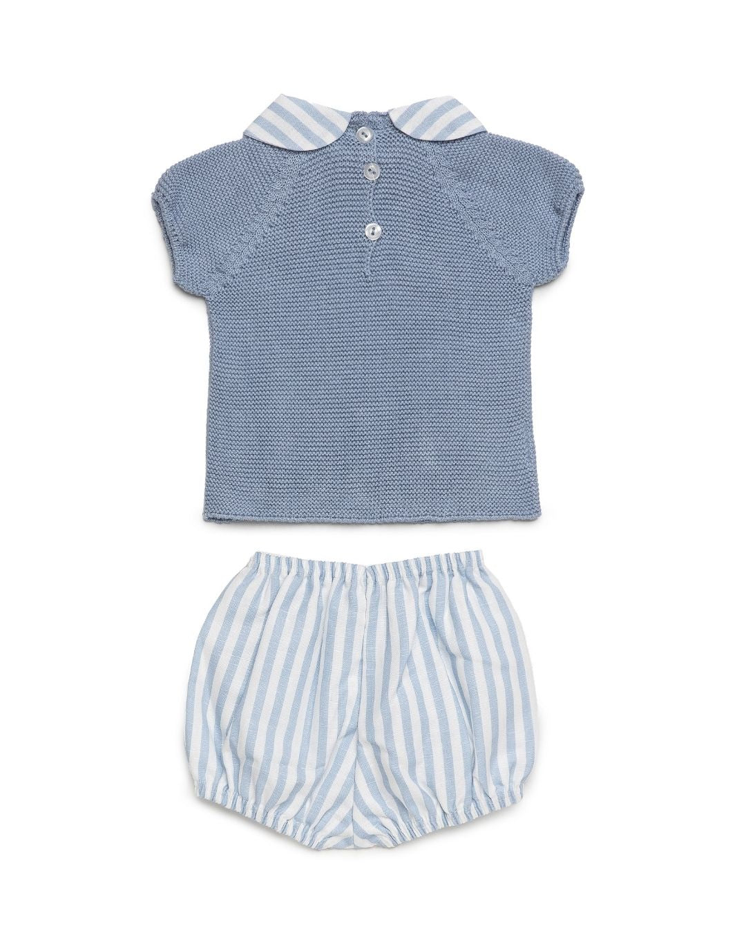 Conjunto Bebé Rayas Cielo 🍋 Colección Limonada - Juliana