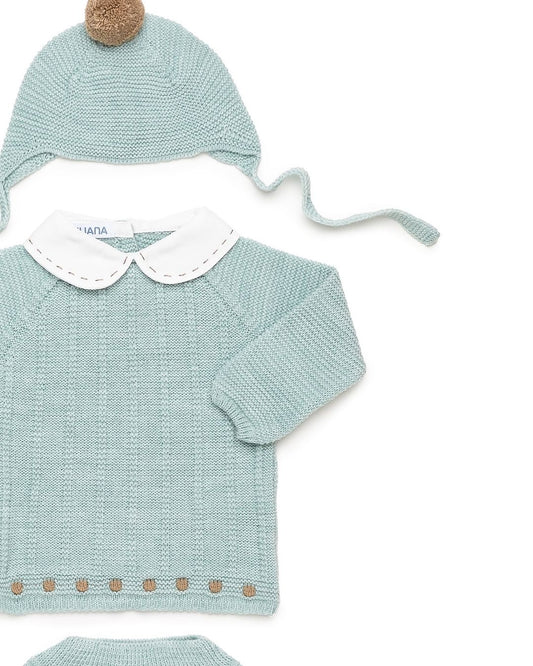 Conjunto Braguita Con Botas Bodoques Verde Menta - Colección Paramo Juliana