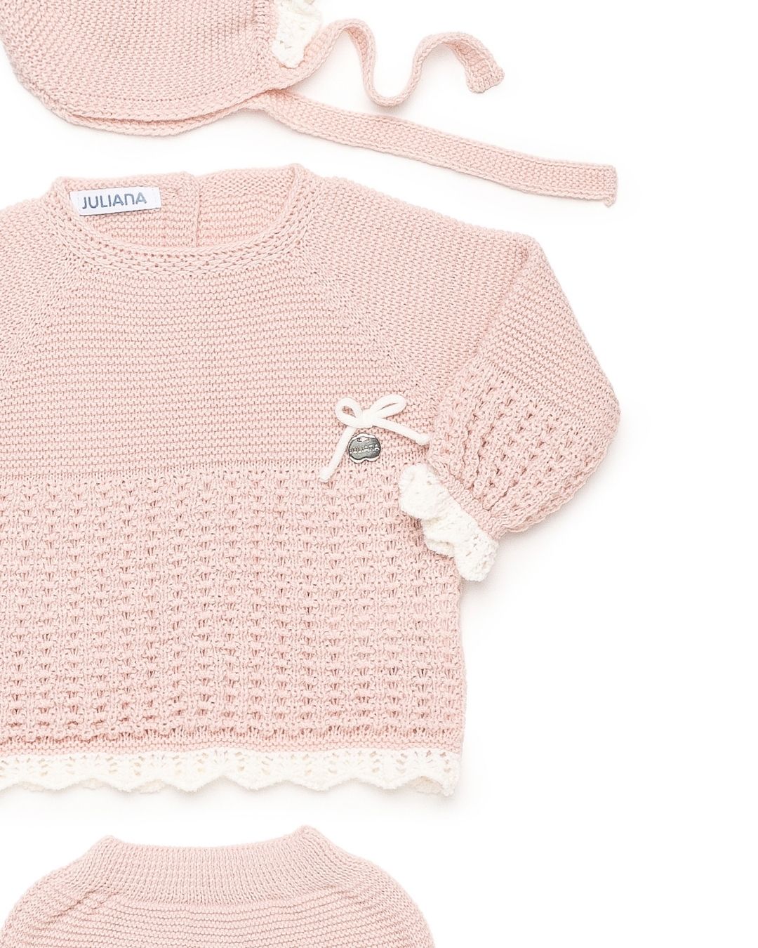 Conjunto Braguita Con Botas Recogidas Rosa Palo - Colección Ladera Juliana