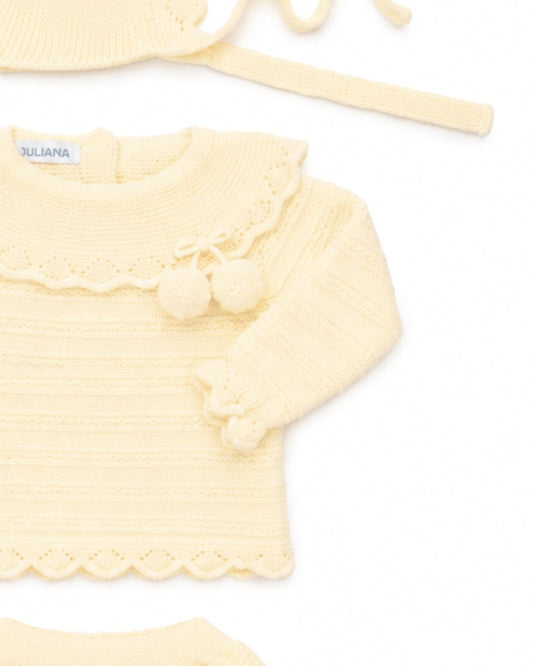 Conjunto Braguita Vastas Amarillo - Colección Alba Juliana