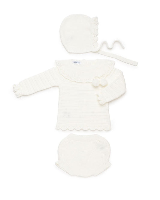 Conjunto Braguita Vastas Crudo - Colección Alba Juliana