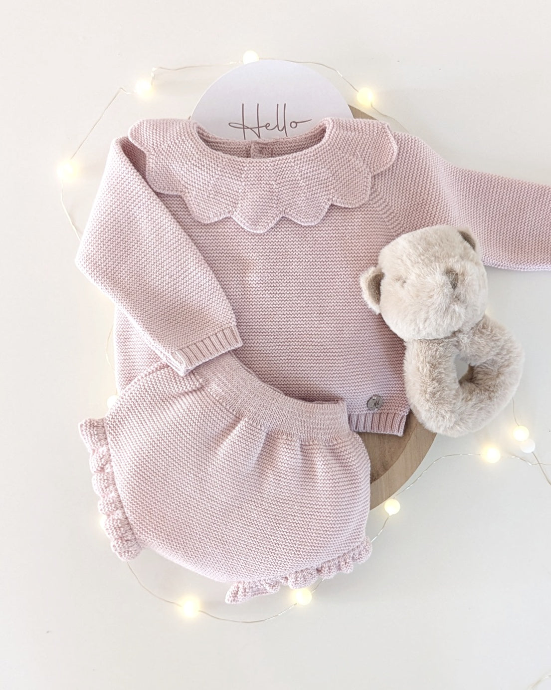 Conjunto Braguita con Capota Liverpool Rosa Empolvado - Martin Aranda