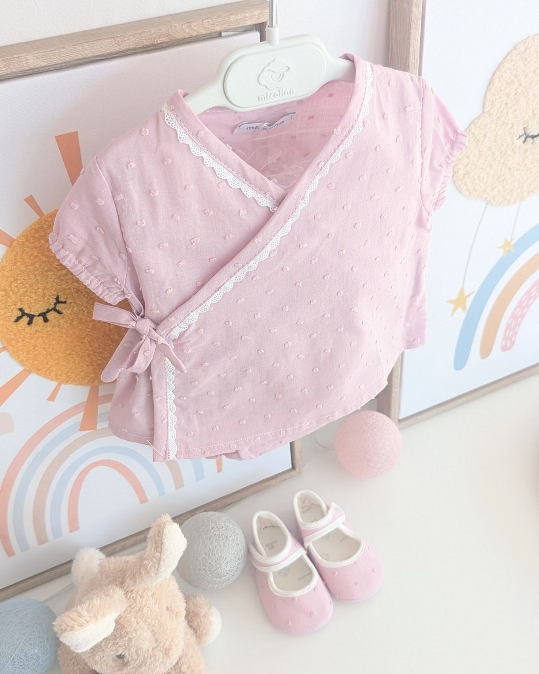 Conjunto Cruzado PLUMETI Rosa Empolvado ART.4639 - Micolino