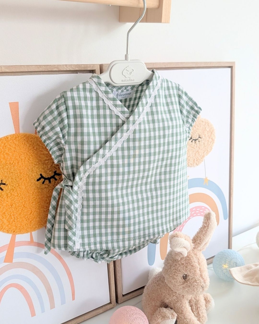 Conjunto Cruzado VICHY Verde Musgo ART.4638 - Micolino