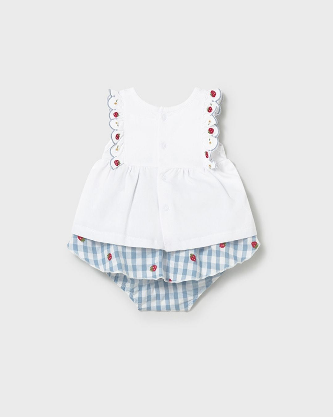 Conjunto Falda Niña Vichy Fresas 1820-031 - Mayoral