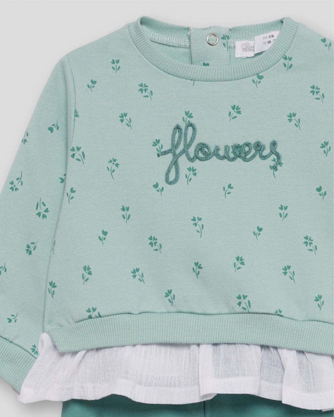 Conjunto Leggins Flowers Verde - Street Monkey 353004