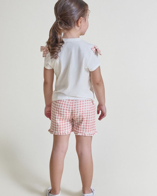 Conjunto Nice Garden Vichy Rosa Maquillaje - Street Monkey