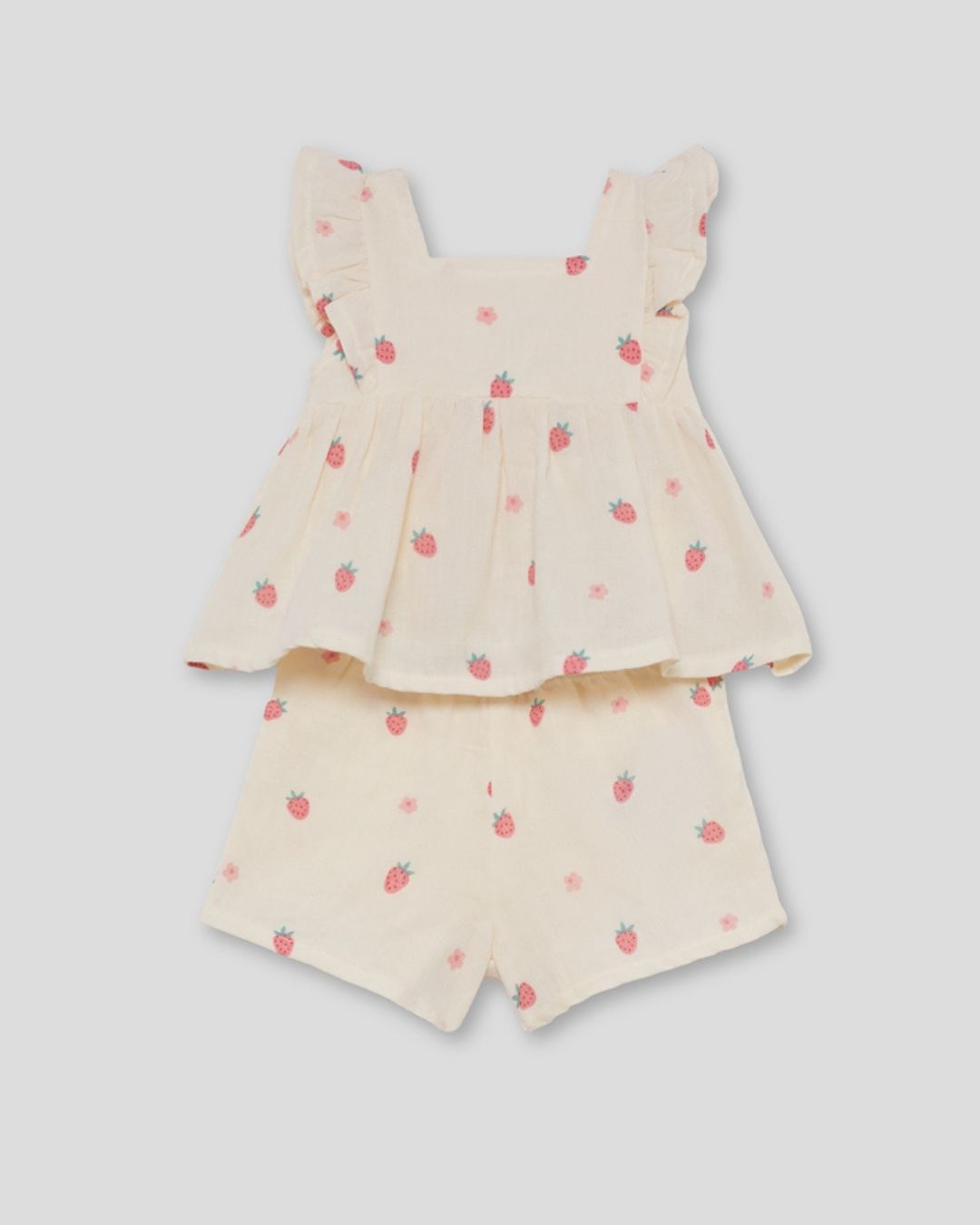 Conjunto Niña Fresas Amarillo - Street Monkey