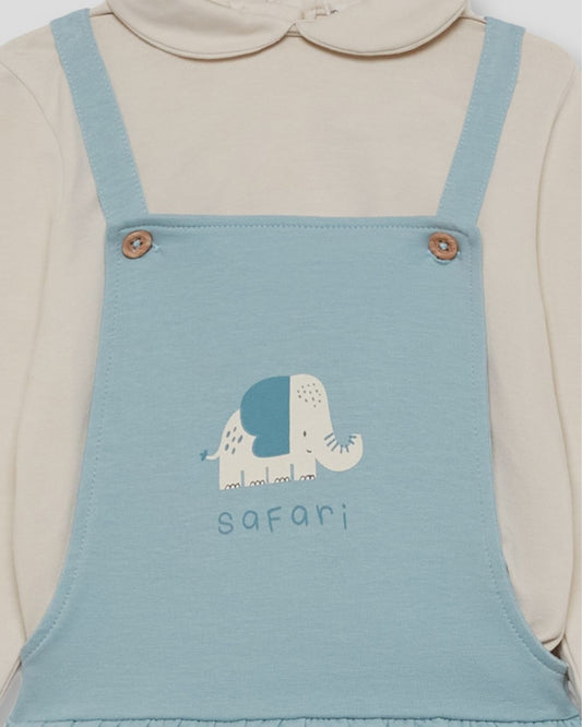 Conjunto Peto Safari Azul Verdoso - Street Monkey Referencia 352012